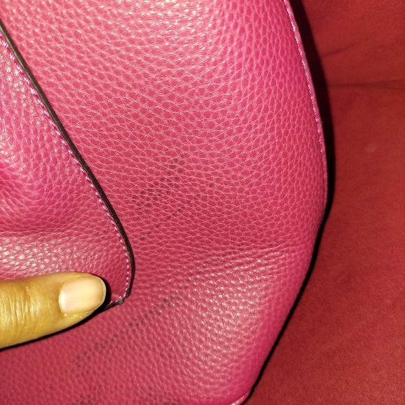 Handbag Backpack NO Brand Name,  Good Used Condition Dark Pinkish Color - Picture 10 of 14